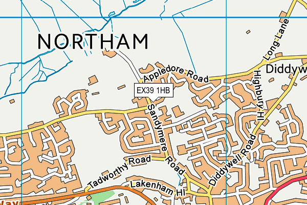 EX39 1HB map - OS VectorMap District (Ordnance Survey) EX39 1HB map - OS VectorMap District (Ordnance Survey)