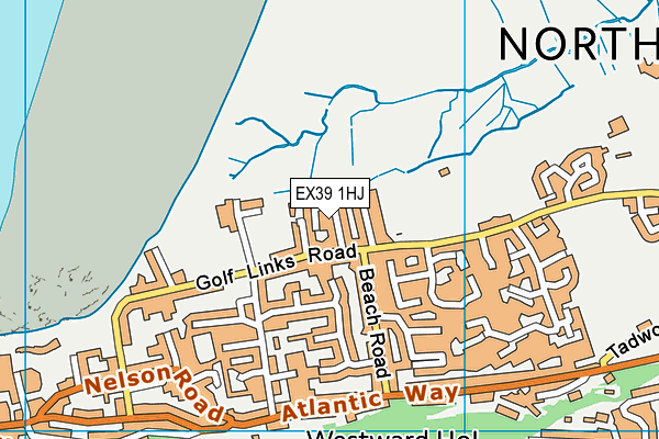 EX39 1HJ map - OS VectorMap District (Ordnance Survey) EX39 1HJ map - OS VectorMap District (Ordnance Survey)