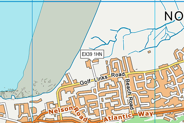 EX39 1HN map - OS VectorMap District (Ordnance Survey) EX39 1HN map - OS VectorMap District (Ordnance Survey)