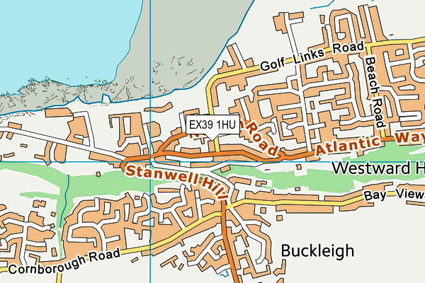 EX39 1HU map - OS VectorMap District (Ordnance Survey) EX39 1HU map - OS VectorMap District (Ordnance Survey)