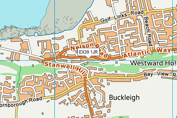 EX39 1JR map - OS VectorMap District (Ordnance Survey) EX39 1JR map - OS VectorMap District (Ordnance Survey)