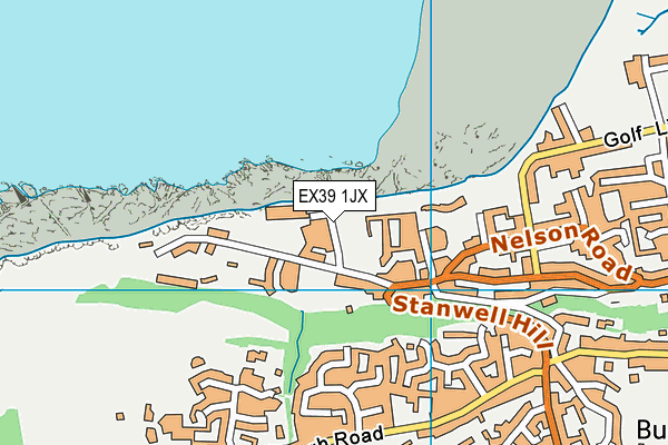 EX39 1JX map - OS VectorMap District (Ordnance Survey) EX39 1JX map - OS VectorMap District (Ordnance Survey)