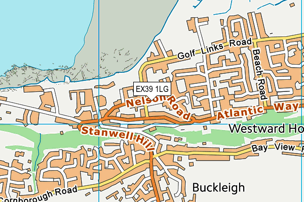 EX39 1LG map - OS VectorMap District (Ordnance Survey) EX39 1LG map - OS VectorMap District (Ordnance Survey)
