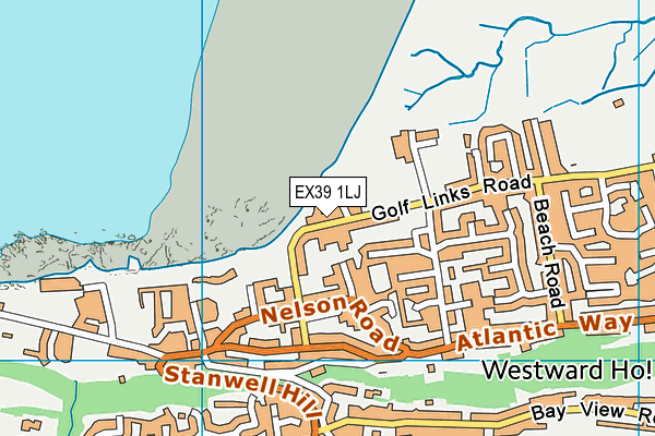 EX39 1LJ map - OS VectorMap District (Ordnance Survey) EX39 1LJ map - OS VectorMap District (Ordnance Survey)