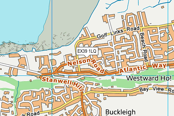 EX39 1LQ map - OS VectorMap District (Ordnance Survey) EX39 1LQ map - OS VectorMap District (Ordnance Survey)