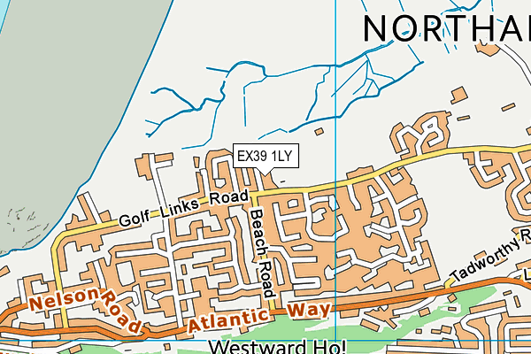 EX39 1LY map - OS VectorMap District (Ordnance Survey) EX39 1LY map - OS VectorMap District (Ordnance Survey)