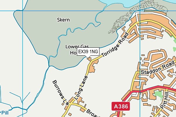 EX39 1NG map - OS VectorMap District (Ordnance Survey) EX39 1NG map - OS VectorMap District (Ordnance Survey)
