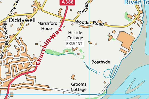 EX39 1NT map - OS VectorMap District (Ordnance Survey) EX39 1NT map - OS VectorMap District (Ordnance Survey)
