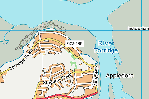 EX39 1RP map - OS VectorMap District (Ordnance Survey) EX39 1RP map - OS VectorMap District (Ordnance Survey)