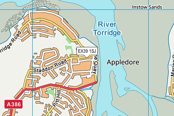 EX39 1SJ map - OS VectorMap District (Ordnance Survey) EX39 1SJ map - OS VectorMap District (Ordnance Survey)