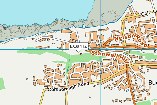 EX39 1TZ map - OS VectorMap District (Ordnance Survey) EX39 1TZ map - OS VectorMap District (Ordnance Survey)