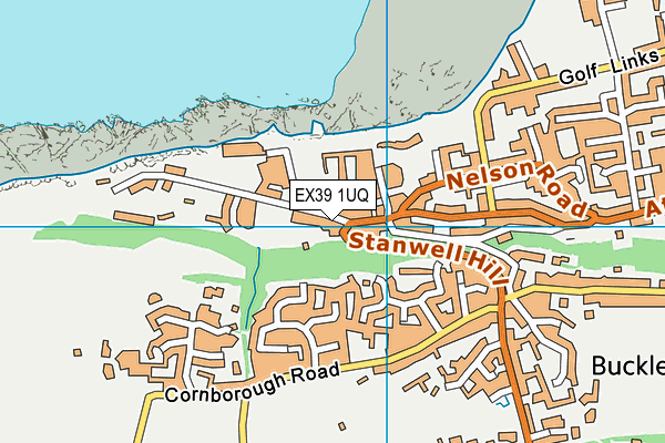 EX39 1UQ map - OS VectorMap District (Ordnance Survey) EX39 1UQ map - OS VectorMap District (Ordnance Survey)