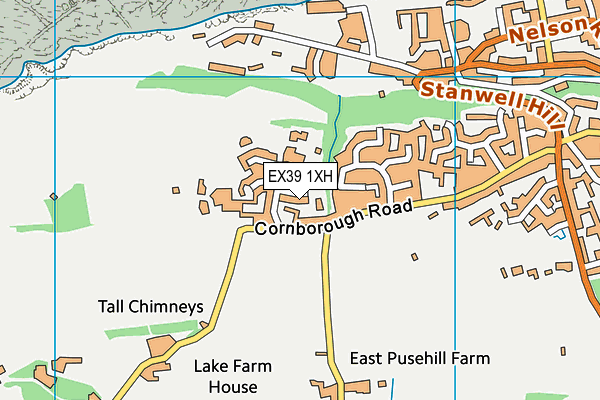 EX39 1XH map - OS VectorMap District (Ordnance Survey) EX39 1XH map - OS VectorMap District (Ordnance Survey)