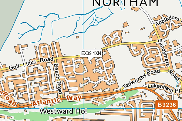 EX39 1XN map - OS VectorMap District (Ordnance Survey) EX39 1XN map - OS VectorMap District (Ordnance Survey)
