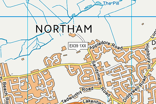 EX39 1XX map - OS VectorMap District (Ordnance Survey) EX39 1XX map - OS VectorMap District (Ordnance Survey)