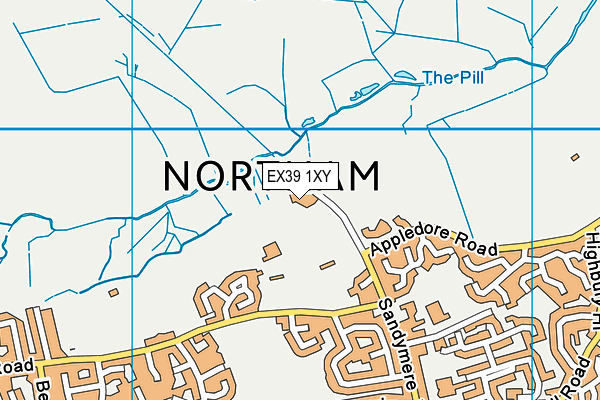 EX39 1XY map - OS VectorMap District (Ordnance Survey) EX39 1XY map - OS VectorMap District (Ordnance Survey)