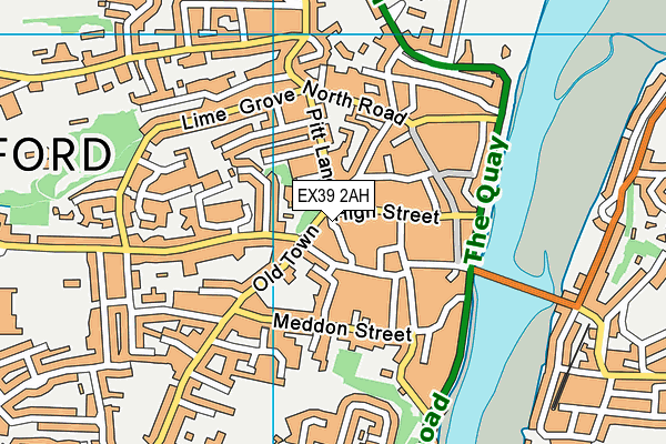 EX39 2AH map - OS VectorMap District (Ordnance Survey) EX39 2AH map - OS VectorMap District (Ordnance Survey)