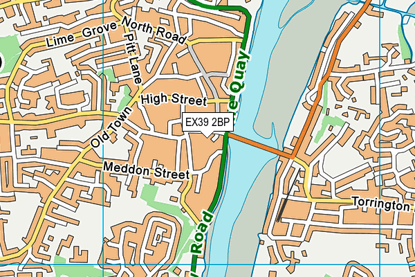 EX39 2BP map - OS VectorMap District (Ordnance Survey) EX39 2BP map - OS VectorMap District (Ordnance Survey)