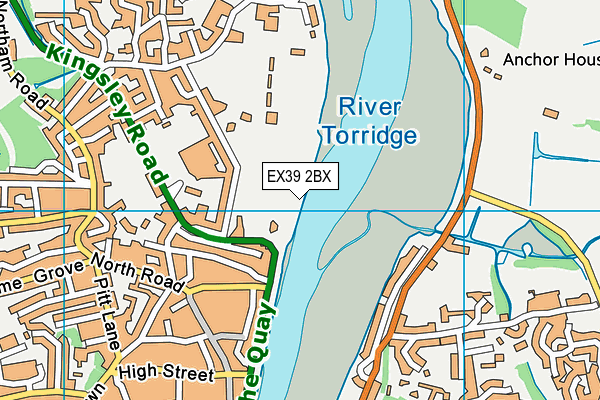 EX39 2BX map - OS VectorMap District (Ordnance Survey) EX39 2BX map - OS VectorMap District (Ordnance Survey)