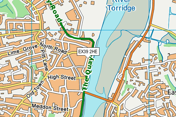 EX39 2HE map - OS VectorMap District (Ordnance Survey) EX39 2HE map - OS VectorMap District (Ordnance Survey)