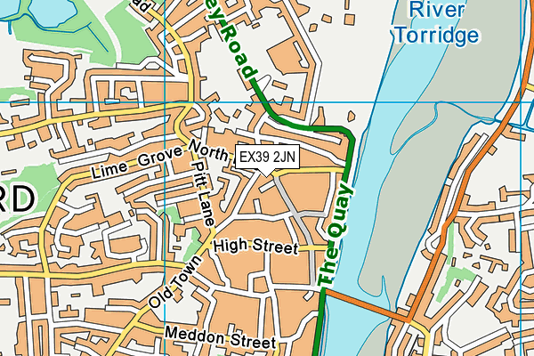 EX39 2JN map - OS VectorMap District (Ordnance Survey) EX39 2JN map - OS VectorMap District (Ordnance Survey)