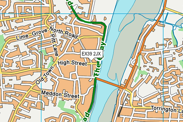 EX39 2JX map - OS VectorMap District (Ordnance Survey) EX39 2JX map - OS VectorMap District (Ordnance Survey)
