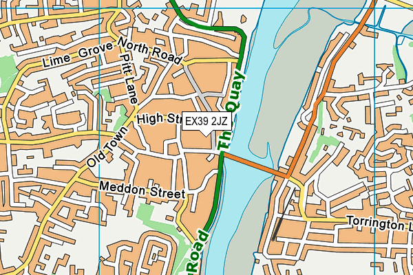 EX39 2JZ map - OS VectorMap District (Ordnance Survey) EX39 2JZ map - OS VectorMap District (Ordnance Survey)