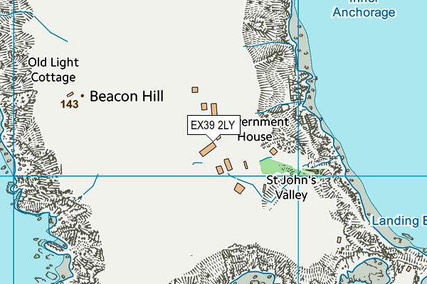 EX39 2LY map - OS VectorMap District (Ordnance Survey) EX39 2LY map - OS VectorMap District (Ordnance Survey)