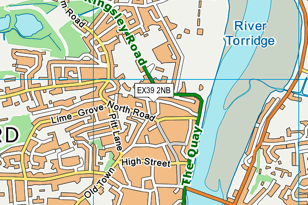 EX39 2NB map - OS VectorMap District (Ordnance Survey) EX39 2NB map - OS VectorMap District (Ordnance Survey)