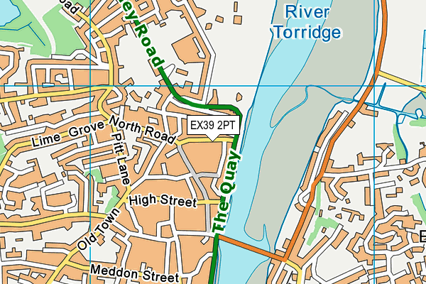 EX39 2PT map - OS VectorMap District (Ordnance Survey) EX39 2PT map - OS VectorMap District (Ordnance Survey)