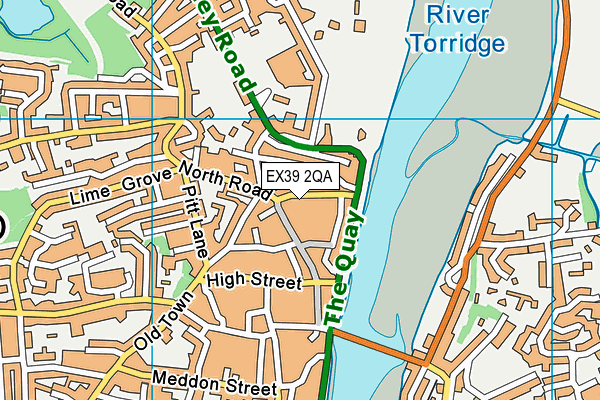EX39 2QA map - OS VectorMap District (Ordnance Survey) EX39 2QA map - OS VectorMap District (Ordnance Survey)