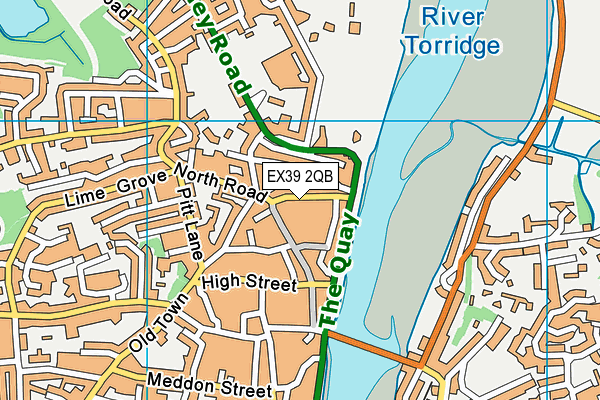 EX39 2QB map - OS VectorMap District (Ordnance Survey) EX39 2QB map - OS VectorMap District (Ordnance Survey)