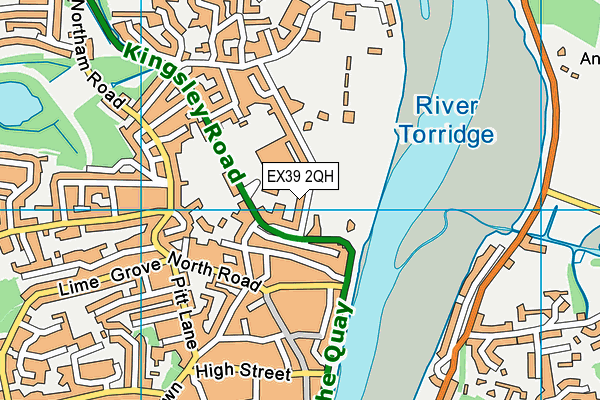 EX39 2QH map - OS VectorMap District (Ordnance Survey) EX39 2QH map - OS VectorMap District (Ordnance Survey)