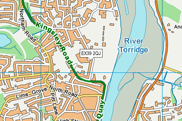 EX39 2QJ map - OS VectorMap District (Ordnance Survey) EX39 2QJ map - OS VectorMap District (Ordnance Survey)