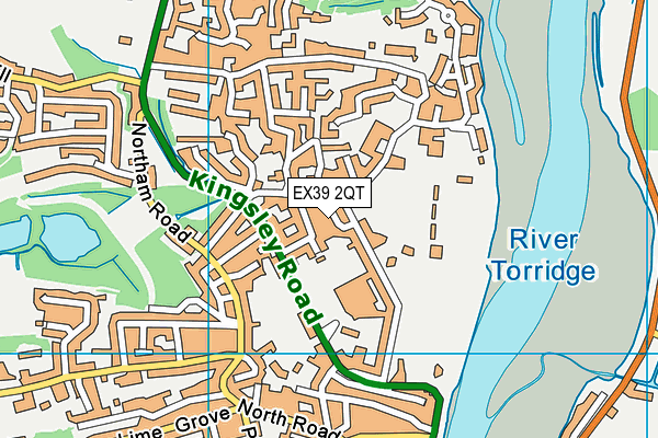 EX39 2QT map - OS VectorMap District (Ordnance Survey) EX39 2QT map - OS VectorMap District (Ordnance Survey)