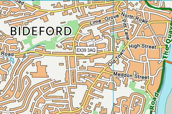 EX39 3AQ map - OS VectorMap District (Ordnance Survey) EX39 3AQ map - OS VectorMap District (Ordnance Survey)