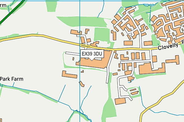 EX39 3DU map - OS VectorMap District (Ordnance Survey) EX39 3DU map - OS VectorMap District (Ordnance Survey)