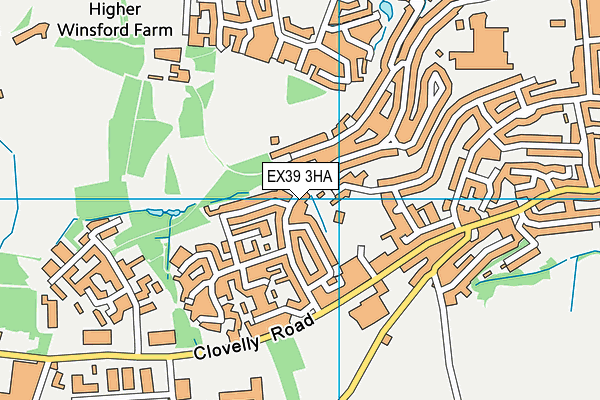EX39 3HA map - OS VectorMap District (Ordnance Survey) EX39 3HA map - OS VectorMap District (Ordnance Survey)