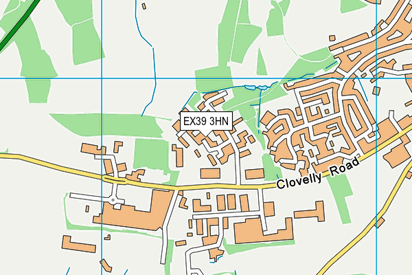 EX39 3HN map - OS VectorMap District (Ordnance Survey) EX39 3HN map - OS VectorMap District (Ordnance Survey)