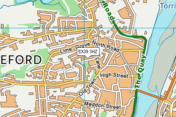 EX39 3HZ map - OS VectorMap District (Ordnance Survey) EX39 3HZ map - OS VectorMap District (Ordnance Survey)