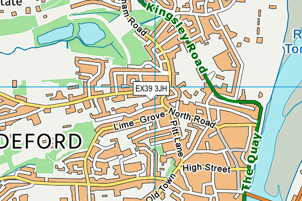 EX39 3JH map - OS VectorMap District (Ordnance Survey) EX39 3JH map - OS VectorMap District (Ordnance Survey)