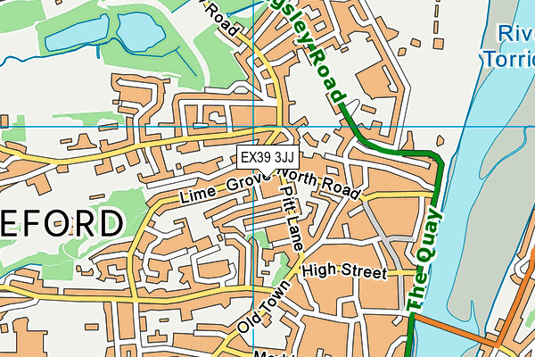 EX39 3JJ map - OS VectorMap District (Ordnance Survey) EX39 3JJ map - OS VectorMap District (Ordnance Survey)
