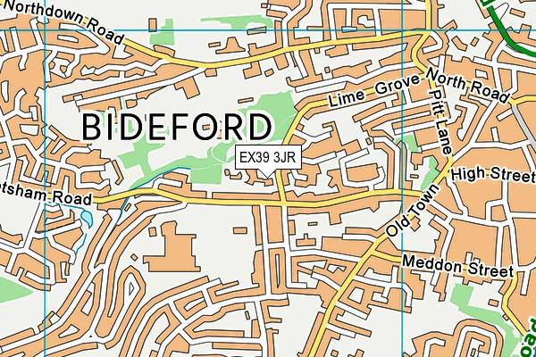 EX39 3JR map - OS VectorMap District (Ordnance Survey) EX39 3JR map - OS VectorMap District (Ordnance Survey)