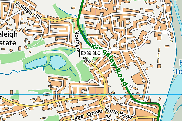EX39 3LQ map - OS VectorMap District (Ordnance Survey) EX39 3LQ map - OS VectorMap District (Ordnance Survey)
