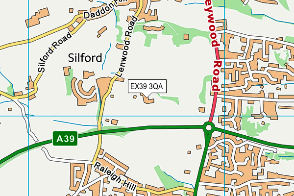 EX39 3QA map - OS VectorMap District (Ordnance Survey) EX39 3QA map - OS VectorMap District (Ordnance Survey)