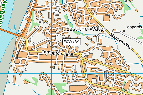 EX39 4BY map - OS VectorMap District (Ordnance Survey) EX39 4BY map - OS VectorMap District (Ordnance Survey)