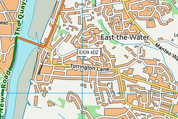 EX39 4DZ map - OS VectorMap District (Ordnance Survey) EX39 4DZ map - OS VectorMap District (Ordnance Survey)