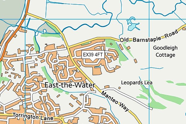 EX39 4FT map - OS VectorMap District (Ordnance Survey) EX39 4FT map - OS VectorMap District (Ordnance Survey)