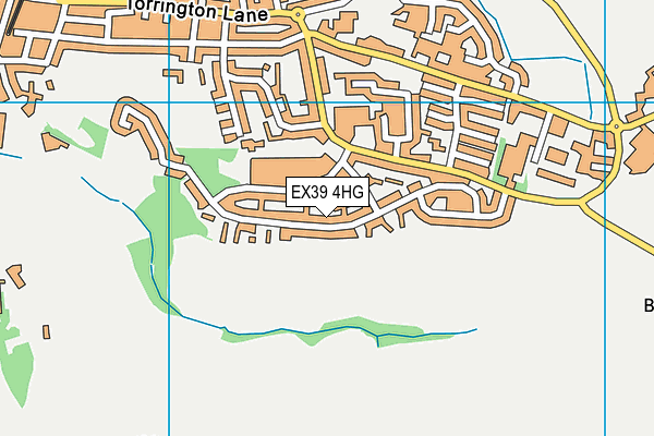 EX39 4HG map - OS VectorMap District (Ordnance Survey) EX39 4HG map - OS VectorMap District (Ordnance Survey)