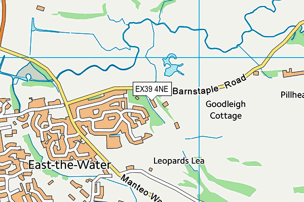 EX39 4NE map - OS VectorMap District (Ordnance Survey) EX39 4NE map - OS VectorMap District (Ordnance Survey)